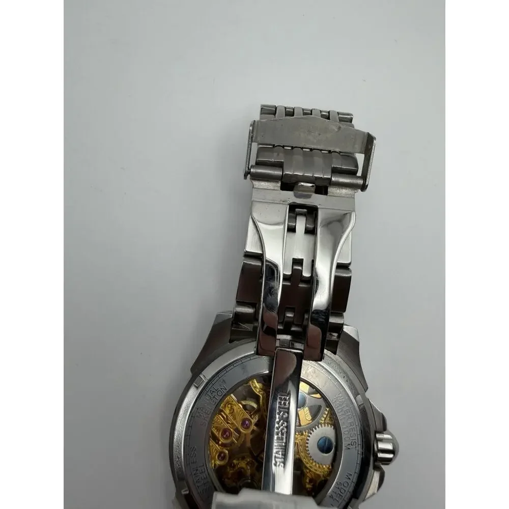 RARE Invicta 5114 Mechanical Skeleton Men's Watch - Discontinued - WORKING